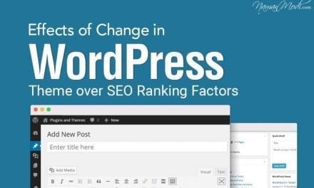 Effects of Change in WordPress Theme over SEO Ranking Factors
