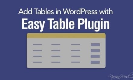 How to Add Tables in WordPress with Easy Table Plugin