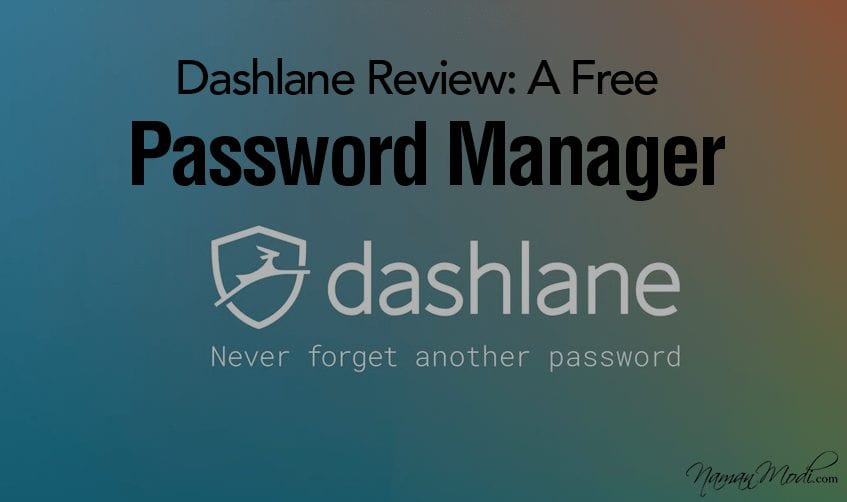 dashlane free password manager