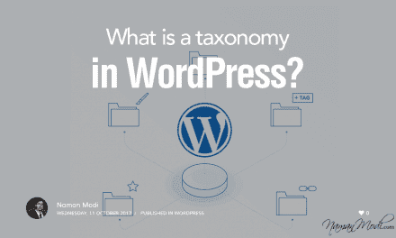 What is a taxonomy in WordPress?