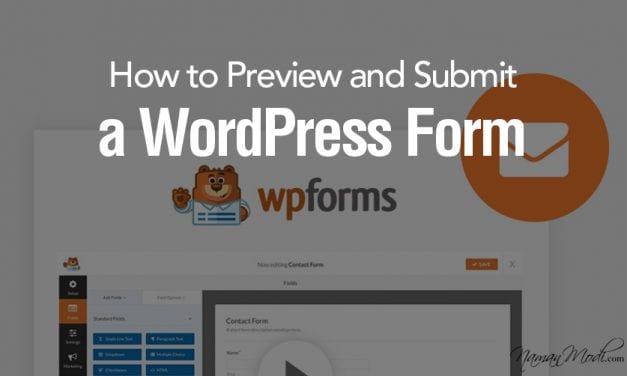 How to Preview and Submit a WordPress Form